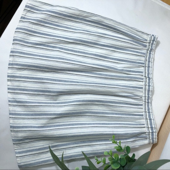 NWOT Potter’s Pot Stripped Linen Skirt - Picture 6 of 8